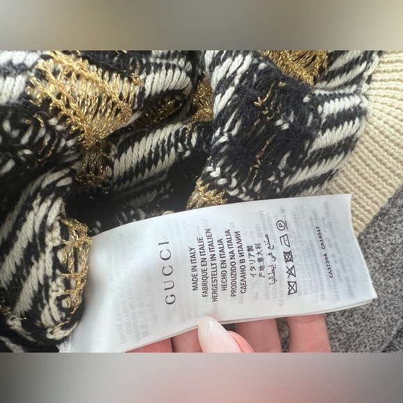 Gucci gold knit logo sweater - Picture 4 of 4